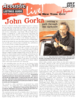 Website: www.johngorka.com